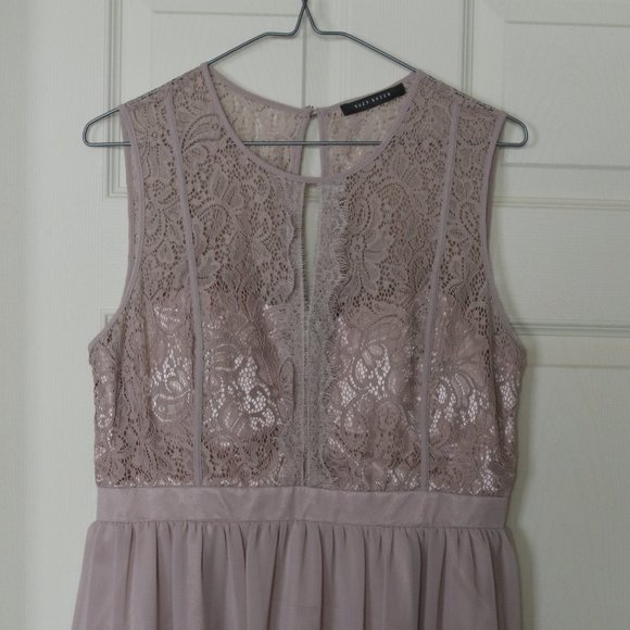 Suzy Shier Lace / Chiffon Dress - Picture 1 of 7